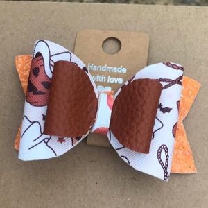 FauxLeather Bow